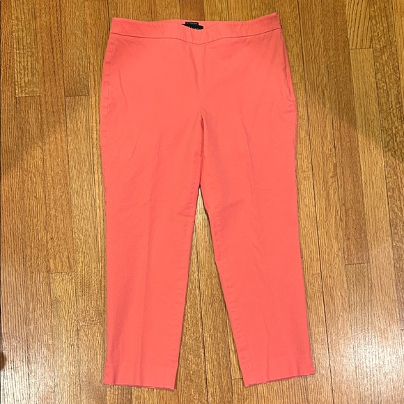 Talbots Chatham Crop Pants in Vibrant Coral Size 8 - Picture 3 of 10